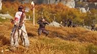 Defeat the Saito Outlaws near Mari's grave (Image via Sucker Punch || YouTube@RPGaming)